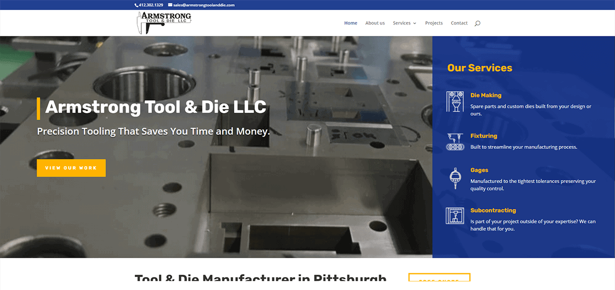 Armstrong Tool & Die website